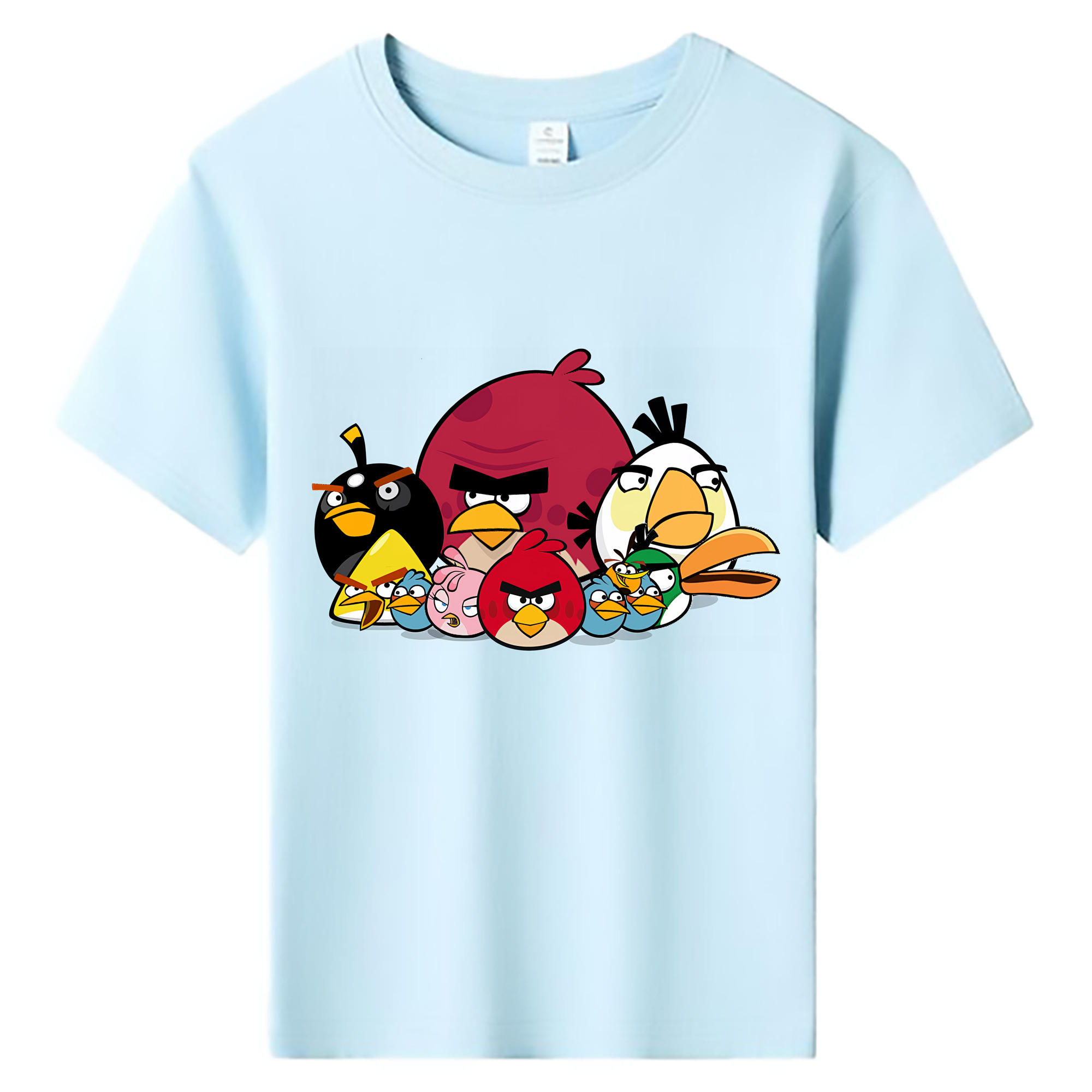 （画像用） Angry Birds アングリーバード 綿100％キッズTシャツ（フロントプリント）